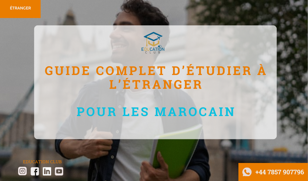 Guide complet d’étudier à l’étranger pour les Marocain 2024