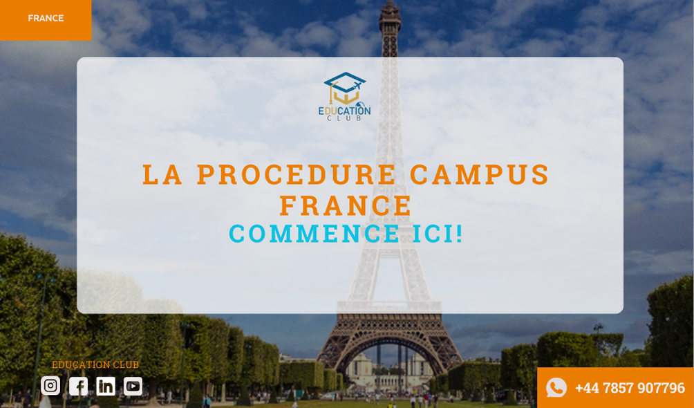 LA PROCEDURE CAMPUS FRANCE COMMENCE ICI!