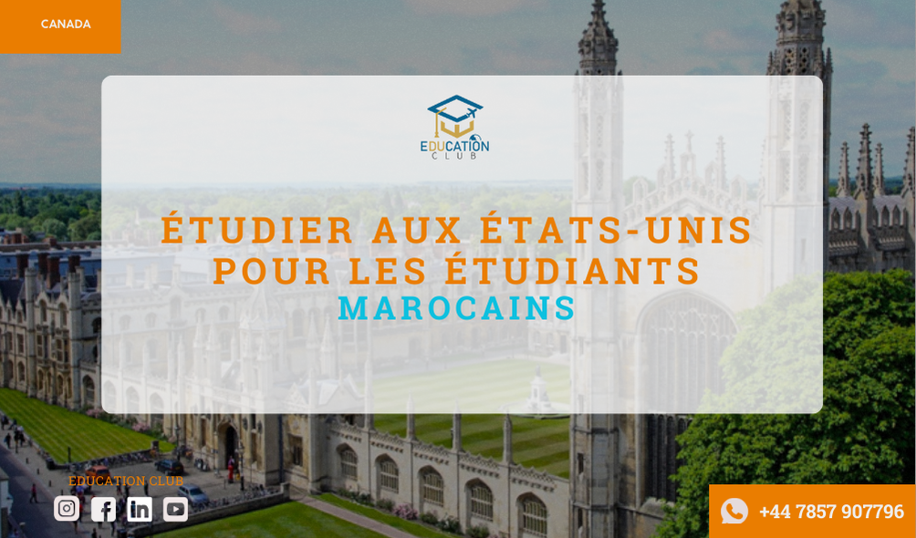 Étudier aux États-Unis pour les étudiants marocains